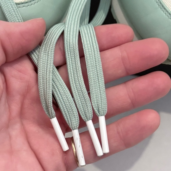 MICHAEL KORS Billie Trainer Sneakers in Pale Jade Diamond Lasered Leather - Picture 7 of 16